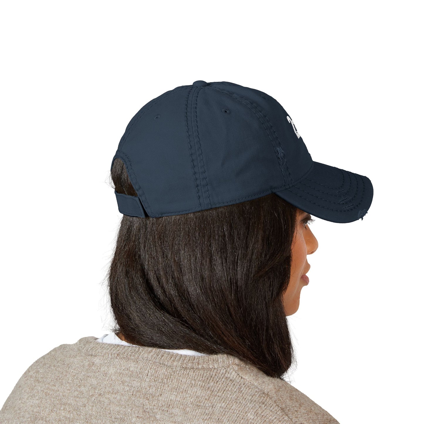 2 22 Embroidered Dad Hat Distressed Baseball Cap