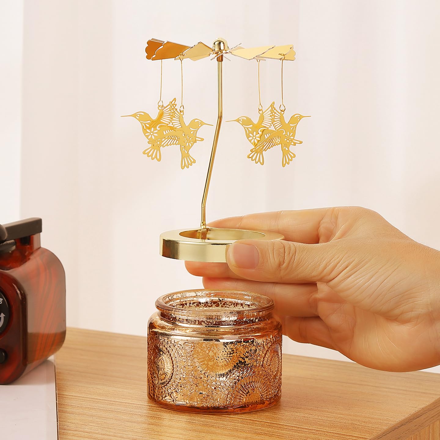 Candle Gifts for Women, Birthday Gifts for Mom Daughter Sister Wife, Unique Butterfly Gift for Friend Women, Rotatable Scented Candles Gift for Christmas Anniversary Mothers Day