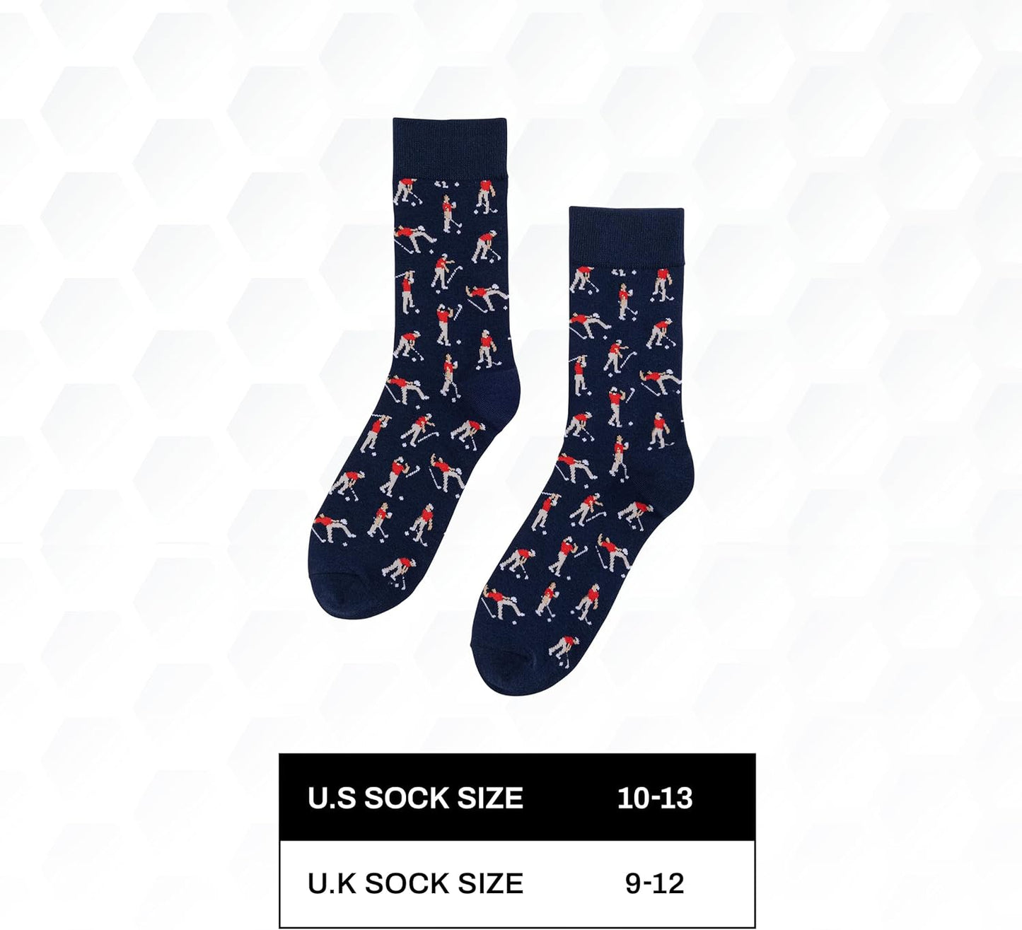 Shanker Golf Socks - Funny Angry Golfer Socks - Funny Golf Gift for Men - 1 Pair per Pack - Size 10-13