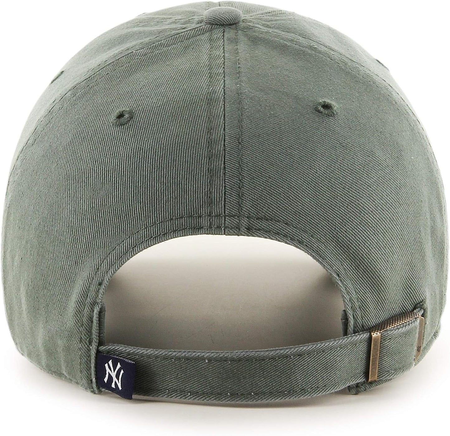 47 Brand MLB Moss Green Primary Logo Clean Up Adjustable Strap Baseball Cap Hat, Adult One Size Fits All