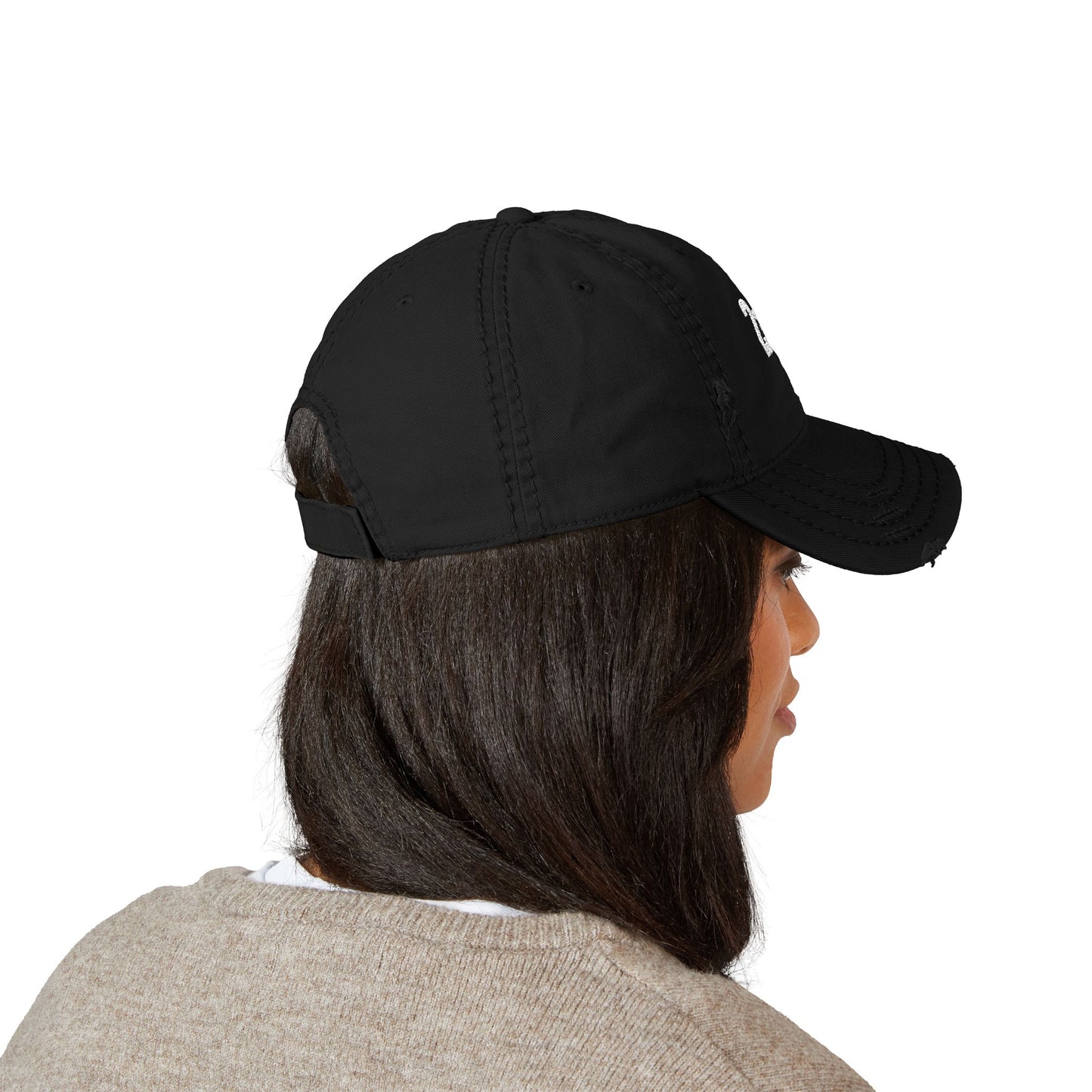 2 22 Embroidered Dad Hat Distressed Baseball Cap