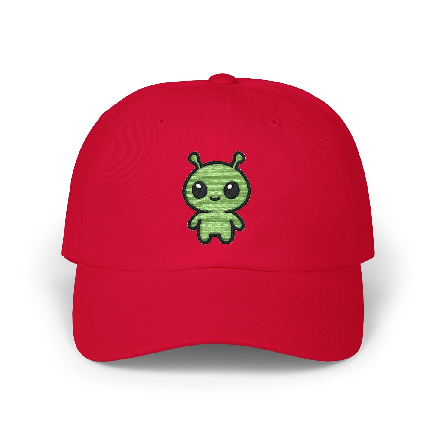 Alien Embroidered Dad Cap Cute Green Alien Baseball Hat