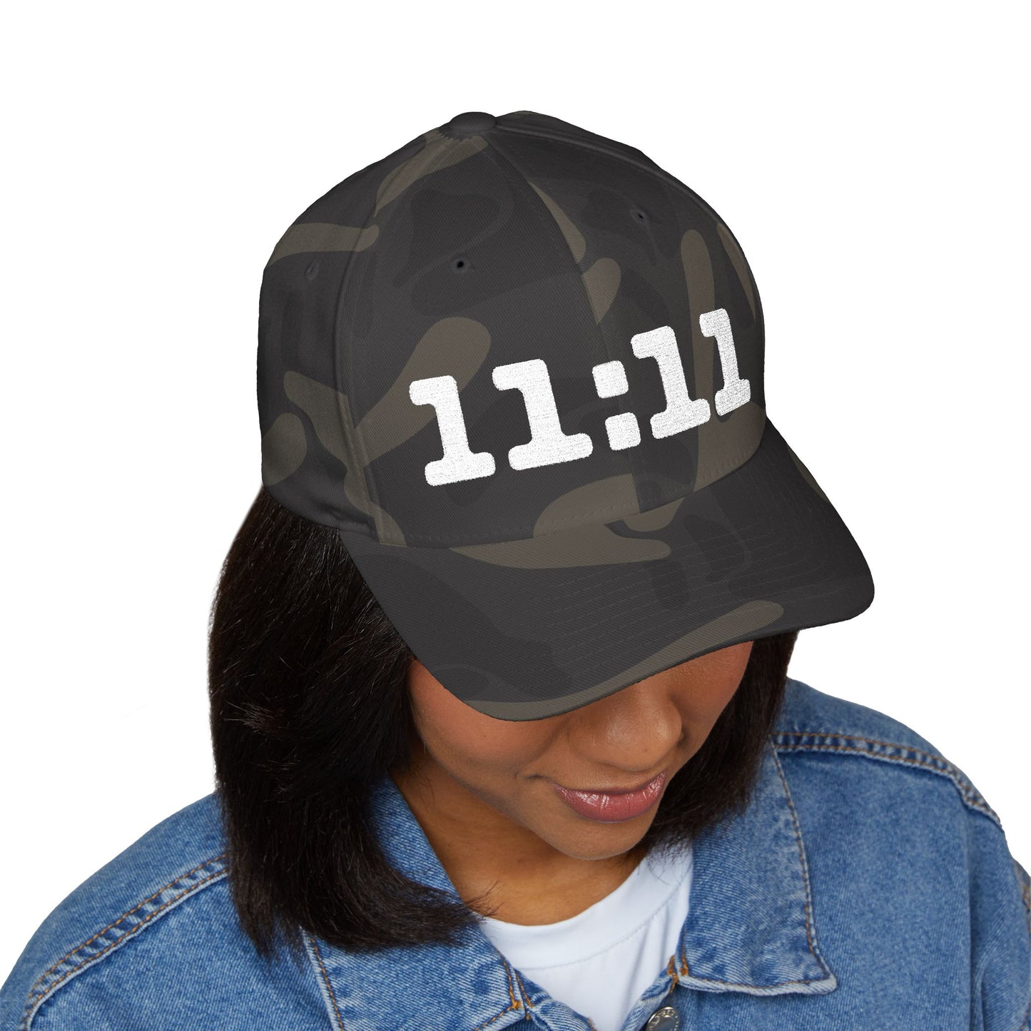 11 11 Embroidered Cap Closed Back Structured Cap