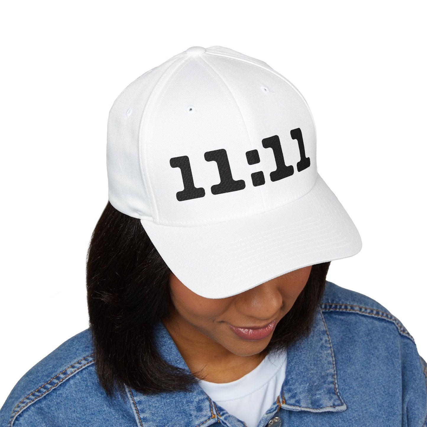 11 11 Embroidery Cap Closed Back Structured Hat
