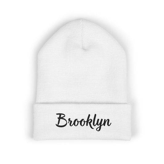 Brooklyn Embroidered Cuffed Beanie