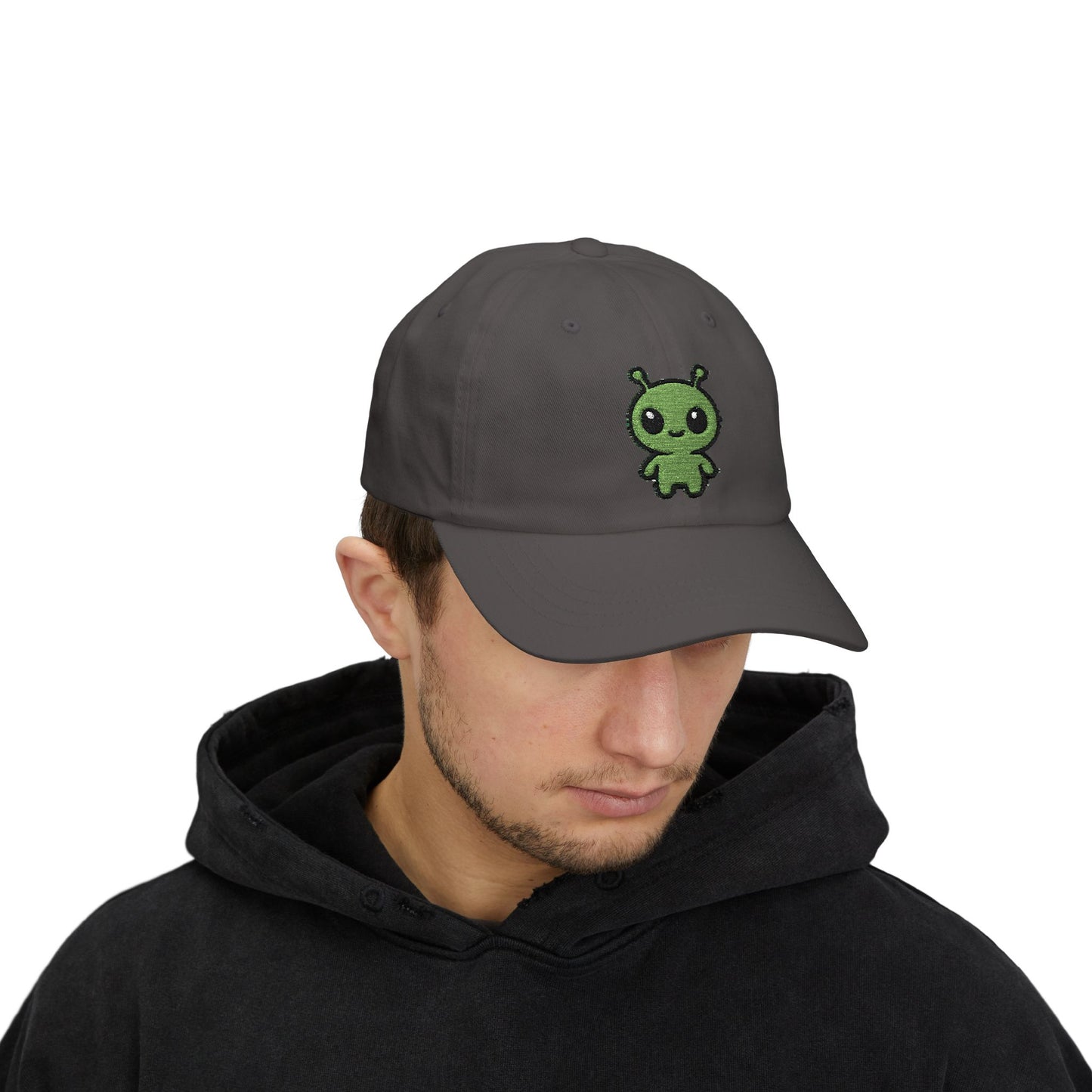 Alien Embroidered Dad Cap Cute Green Alien Baseball Hat