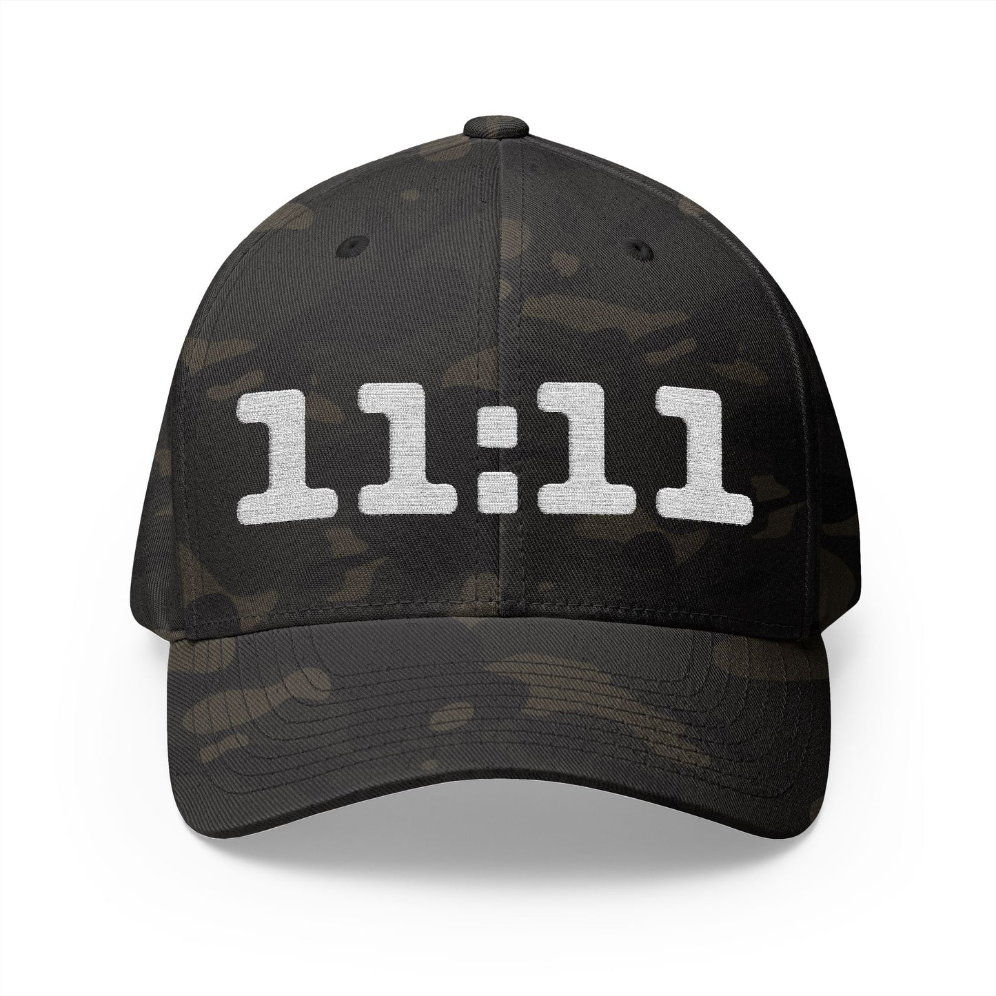 11 11 Embroidered Cap Closed Back Structured Cap