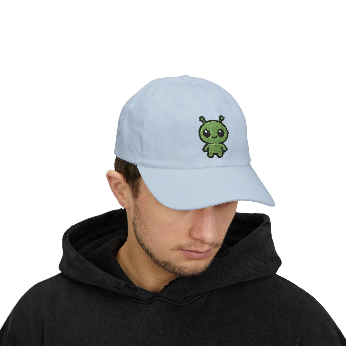 Alien Embroidered Dad Cap Cute Green Alien Baseball Hat