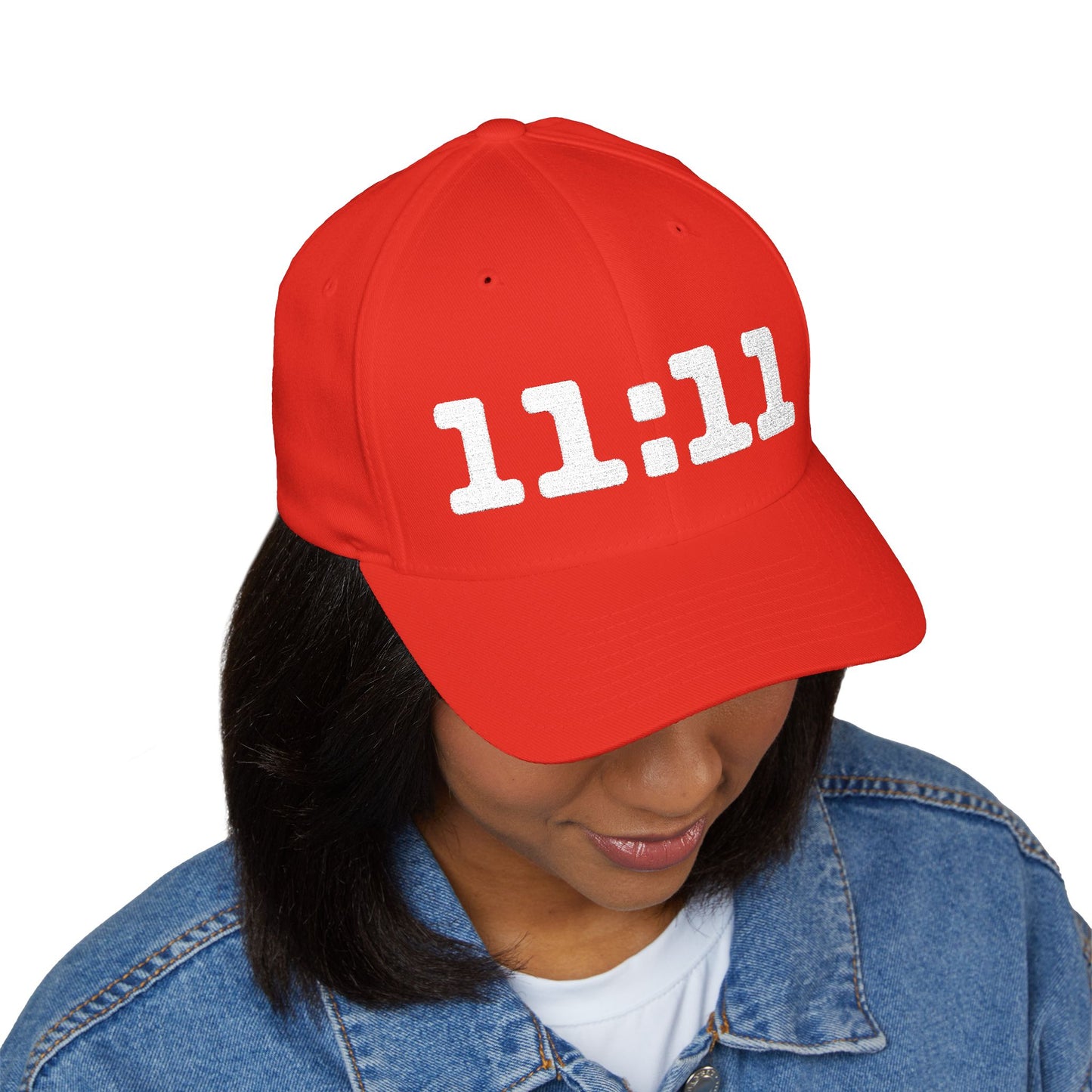 11 11 Embroidered Cap Closed Back Structured Cap