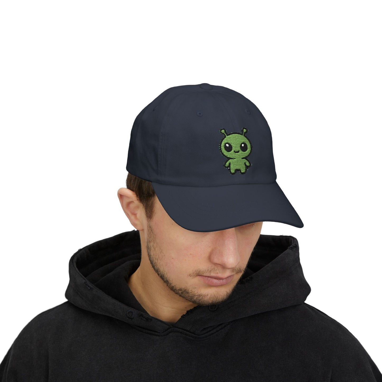 Alien Embroidered Dad Cap Cute Green Alien Baseball Hat
