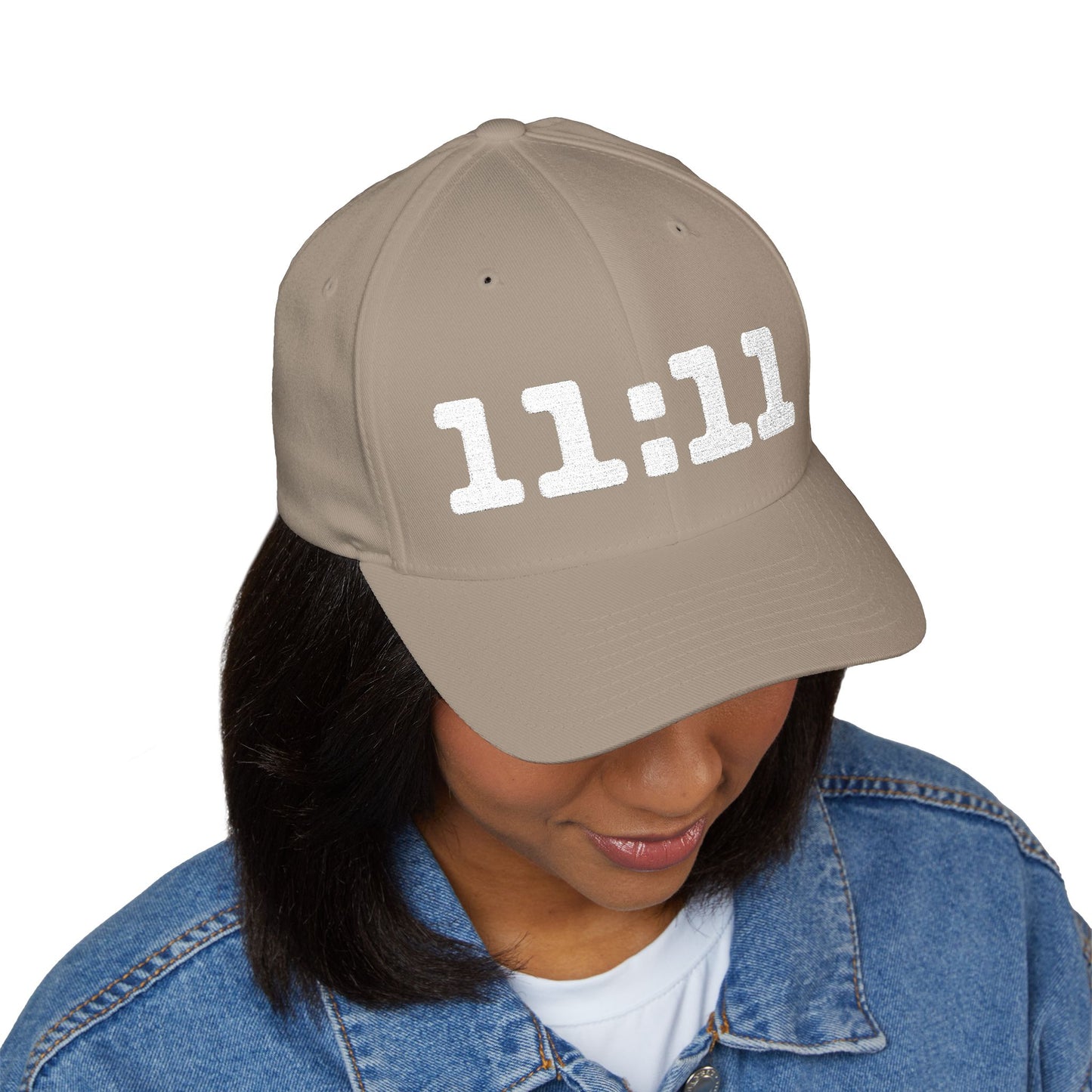 11 11 Embroidered Cap Closed Back Structured Cap
