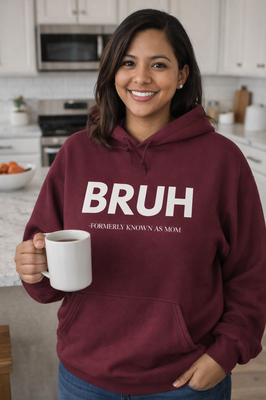 BRUH Hoodie – Funny 'Formerly Known As Mom' Graphic Pullover