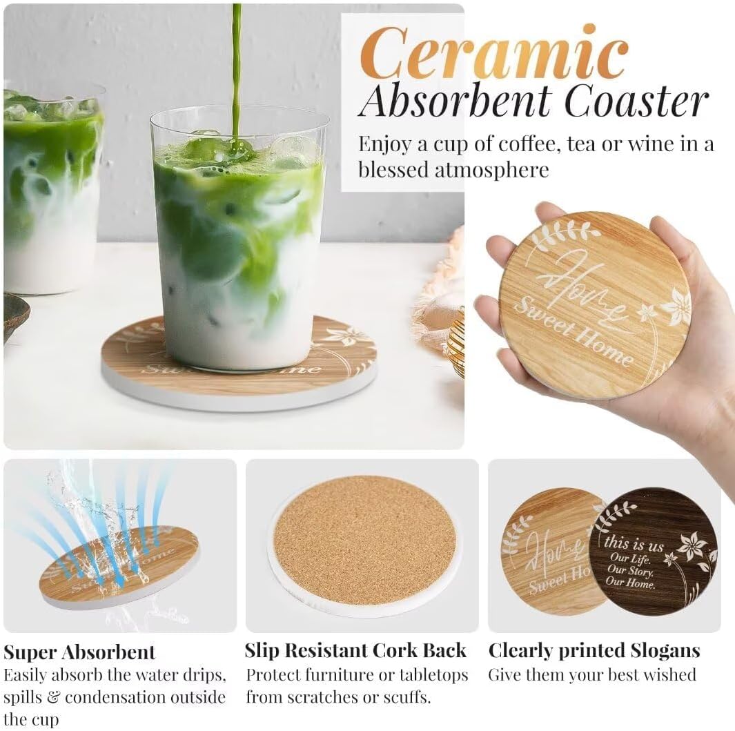 Synhonty New Home Gift Ideas Basket, 11 Pcs: Bamboo Serving Board, Wooden Decoration, Soy Candle, Towels & More - White