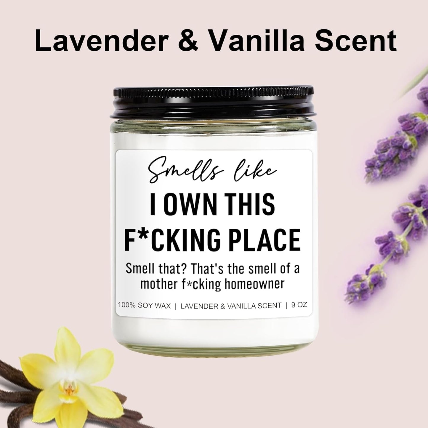 Funny Scented Candle, House Warming Gifts New Home, Housewarming Gifts for Women, Men, Couple, New Homeowner - First Apartment Essentials - Closing Presents for Home Buyers - 9 oz