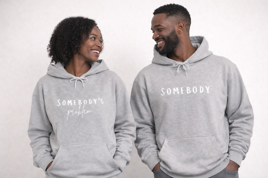 Somebody's Problem Hoodie — Funny Minimalist Graphic Hooded Sweatshirt