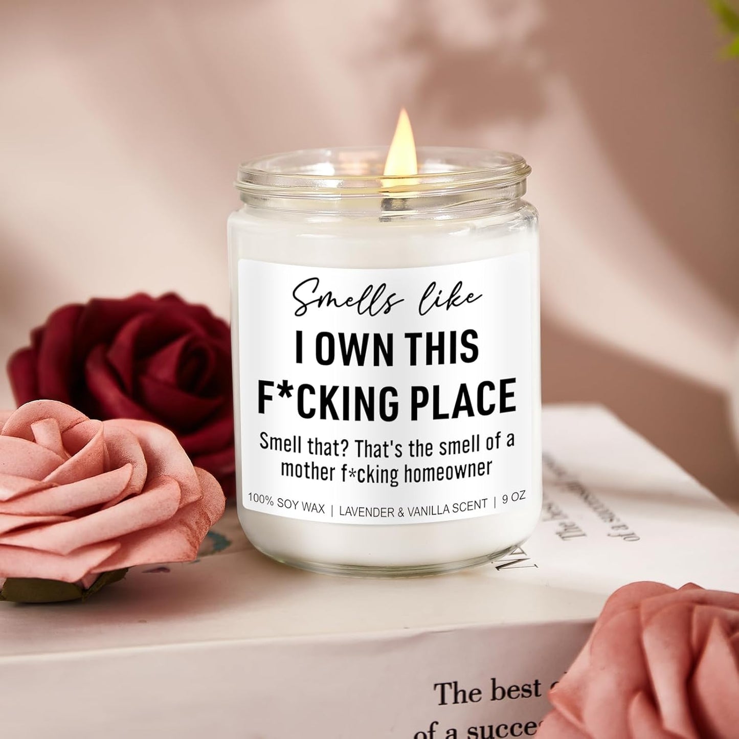 Funny Scented Candle, House Warming Gifts New Home, Housewarming Gifts for Women, Men, Couple, New Homeowner - First Apartment Essentials - Closing Presents for Home Buyers - 9 oz