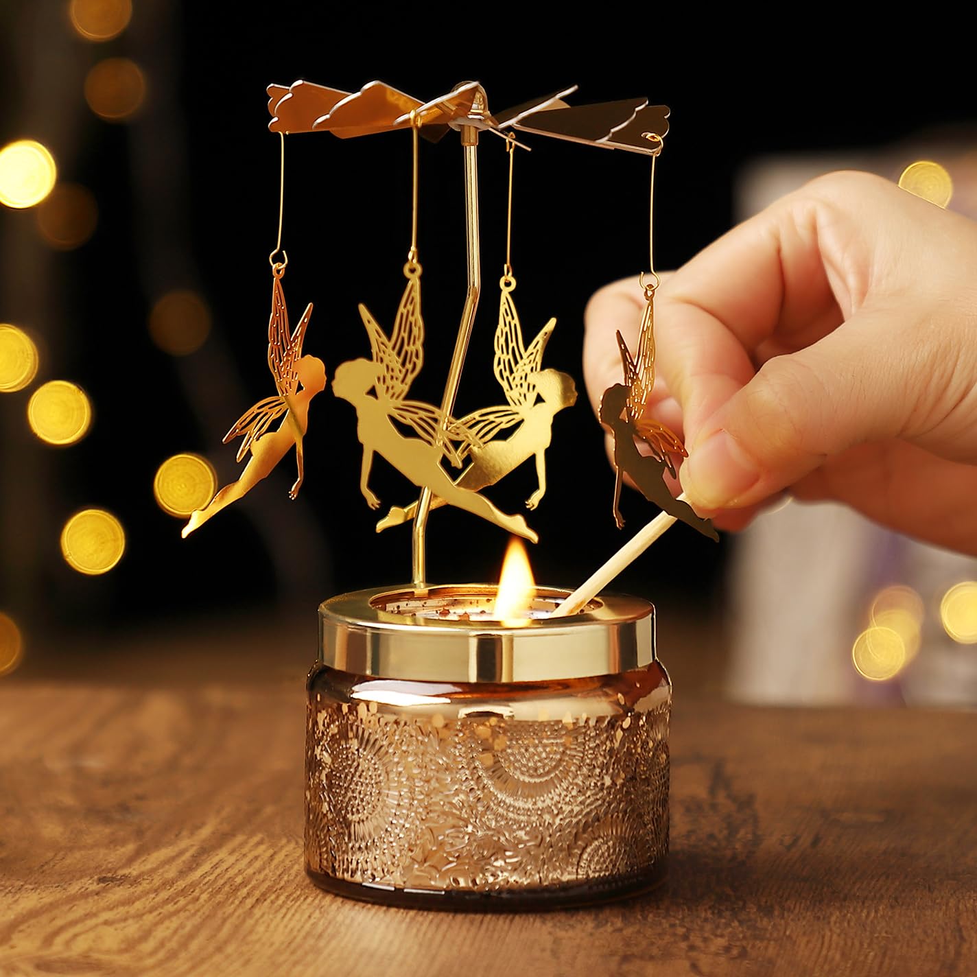 Candle Gifts for Women, Birthday Gifts for Mom Daughter Sister Wife, Unique Butterfly Gift for Friend Women, Rotatable Scented Candles Gift for Christmas Anniversary Mothers Day