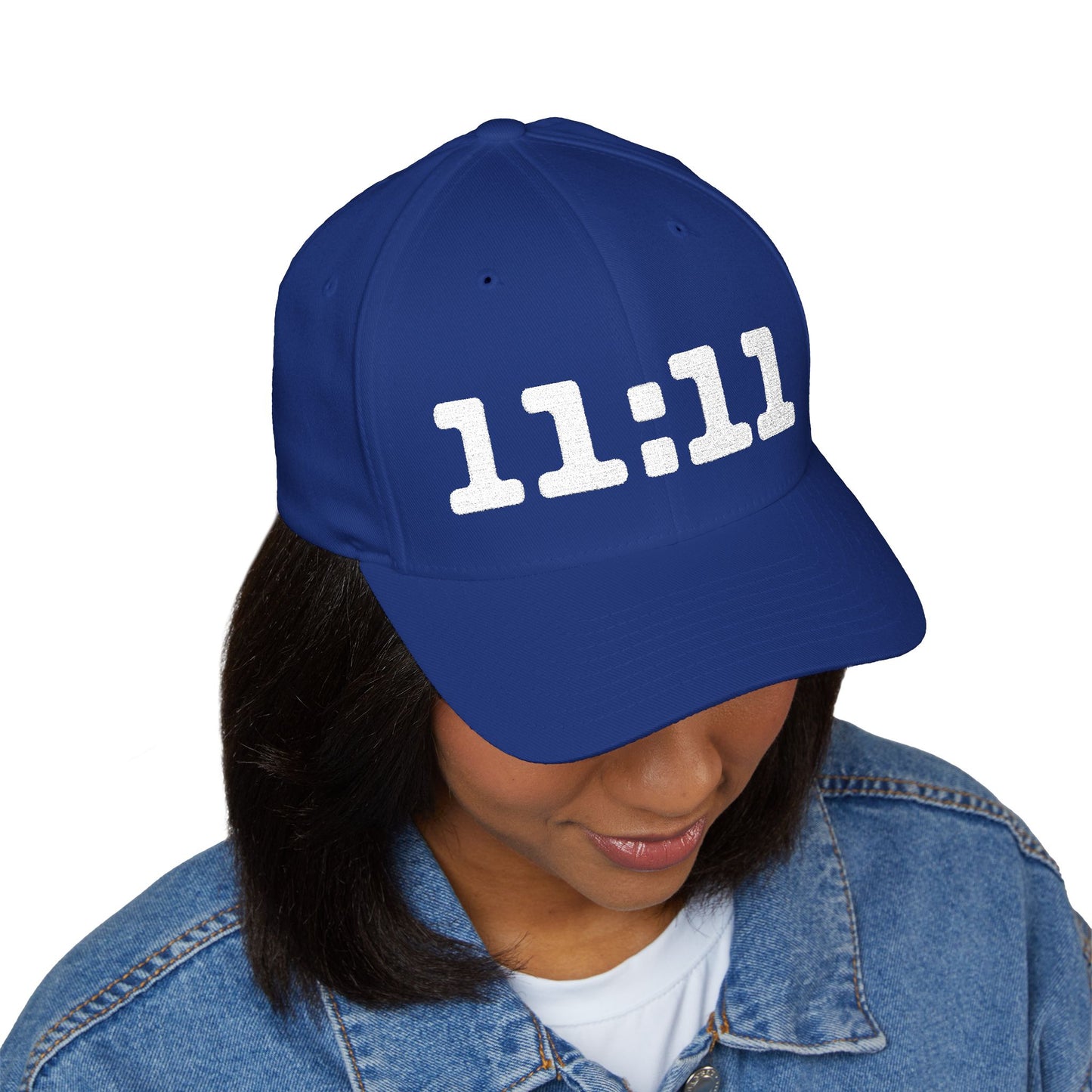 11 11 Embroidered Cap Closed Back Structured Cap