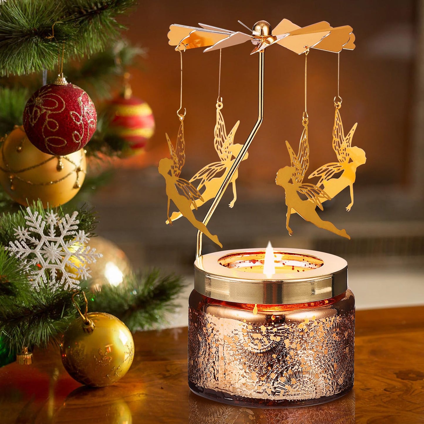 Candle Gifts for Women, Birthday Gifts for Mom Daughter Sister Wife, Unique Butterfly Gift for Friend Women, Rotatable Scented Candles Gift for Christmas Anniversary Mothers Day