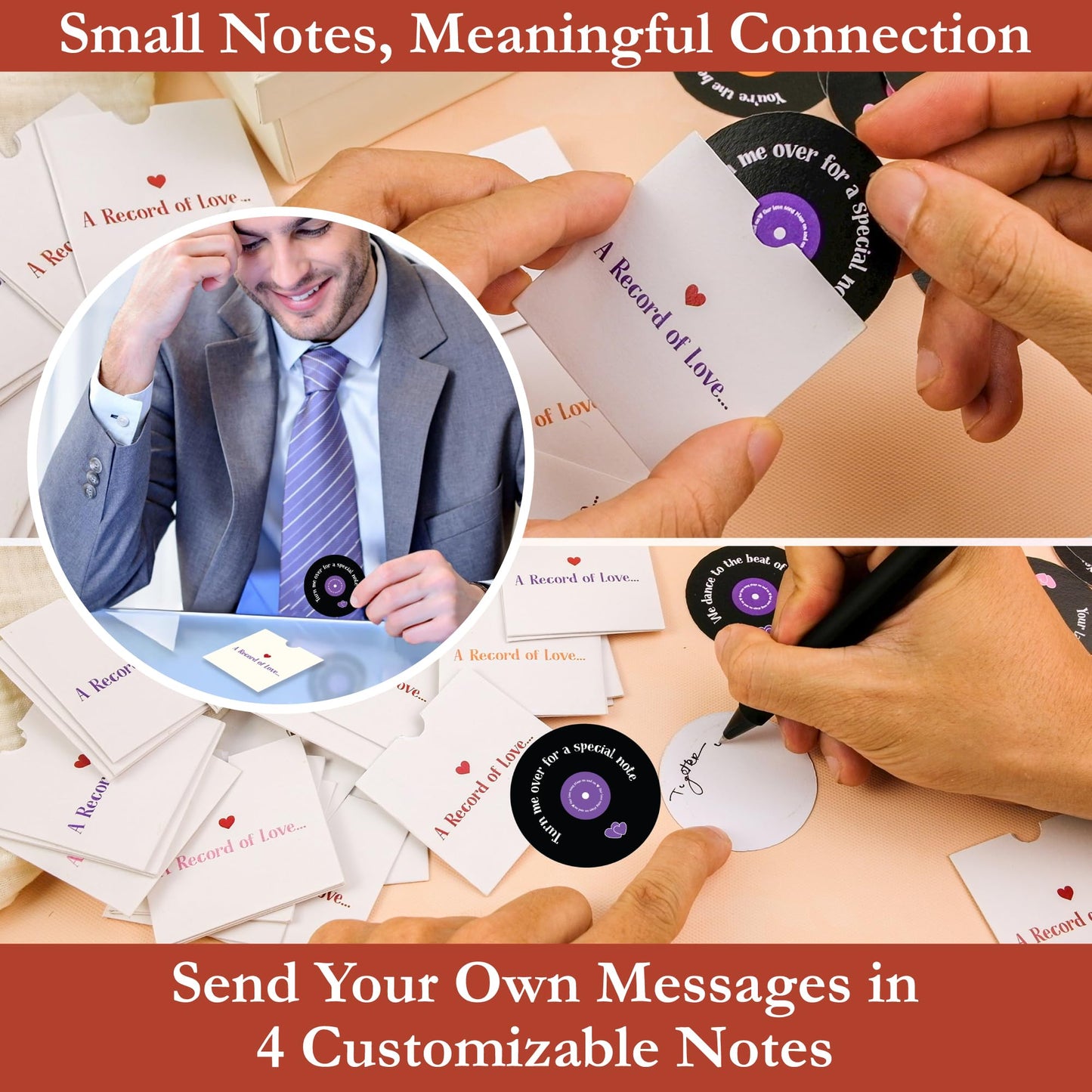 60 Mini Love Notes With Envelopes - Valentines Day Gifts For Him, Her, Boyfriend, Girlfriend - Valentines Gift For Husband, Wife - Anniversary Birthday Christmas I Love You Gifts For Couples