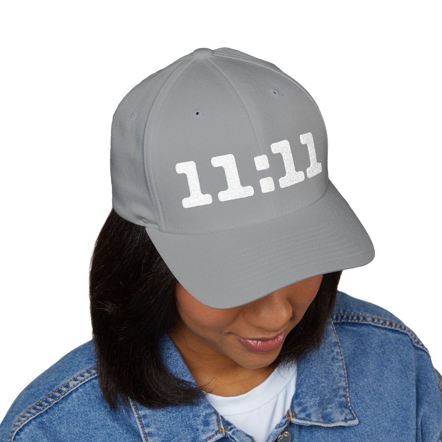 11 11 Embroidered Cap Closed Back Structured Cap