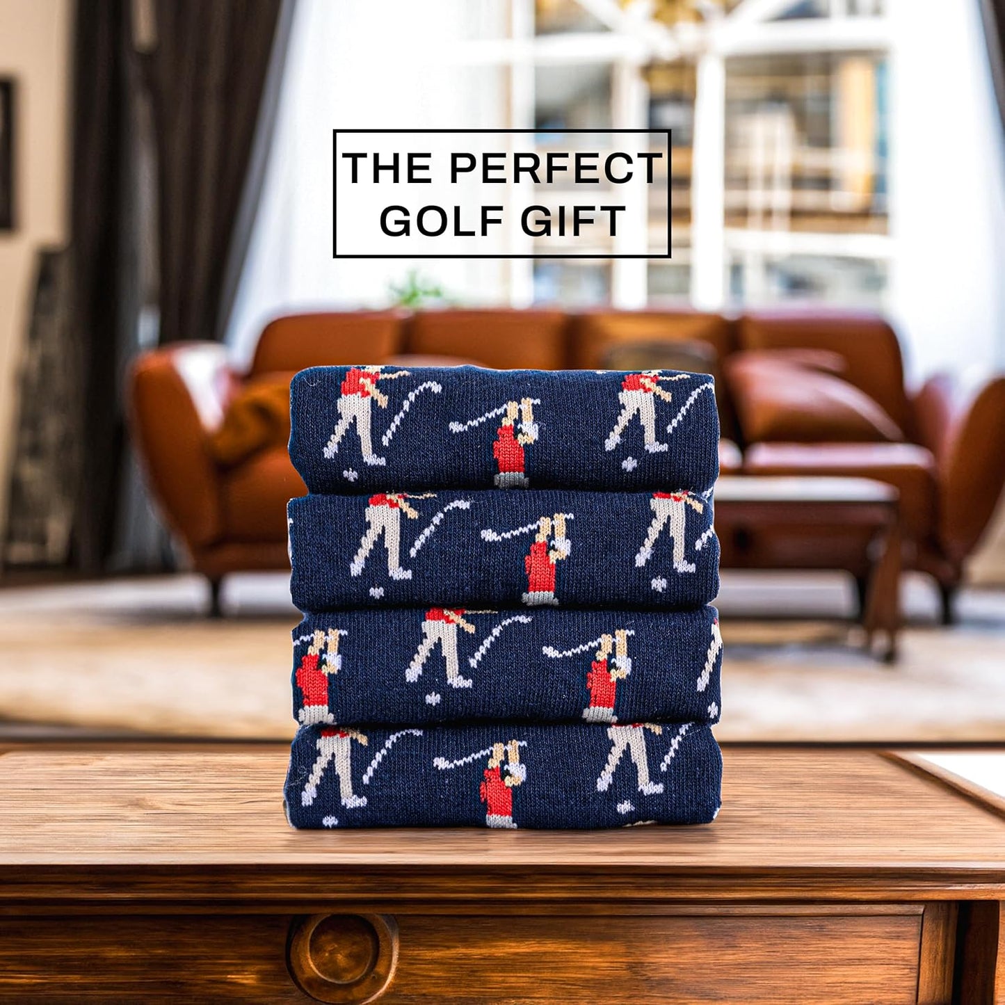 Shanker Golf Socks - Funny Angry Golfer Socks - Funny Golf Gift for Men - 1 Pair per Pack - Size 10-13